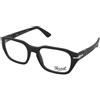 Persol PO3365V 95 | Occhiali da Vista Graduati | Prova Online | Unisex | Plastica | Quadrati | Nero | Adrialenti