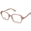 MAX&Co. MO5190 072 | Occhiali da Vista Graduati | Plastica | Quadrati | Rosa, Trasparente | Adrialenti