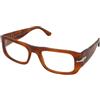 Persol PO3362S 96/GJ | Occhiali da Vista Graduati | Prova Online | Unisex | Plastica | Rettangolari | Marrone, Havana | Adrialenti