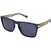 Polaroid PLD 2139/S FLL/C3 | Occhiali da Sole Graduati o Non Graduati | Prova Online | Unisex | Plastica | Quadrati | Blu | Adrialenti