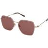 Gucci GG1850SA 004 | Occhiali da Sole Graduati o Non Graduati | Prova Online | Metallo | Quadrati | Rosa, Trasparente | Adrialenti