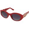 Guess GU00198-H 66B | Occhiali da Sole Graduati o Non Graduati | Prova Online | Plastica | Ovali / Ellittici | Rosso | Adrialenti