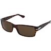 Persol PO2803S 24/57 | Occhiali da Sole Graduati o Non Graduati | Prova Online | Plastica | Rettangolari | Marrone, Havana | Adrialenti