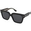 Gucci GG1084S 001 | Occhiali da Sole Graduati o Non Graduati | Prova Online | Unisex | Plastica | Quadrati | Nero | Adrialenti