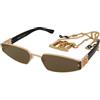 Dsquared2 D2 0168/S/SE 000/JO | Occhiali da Sole Graduati o Non Graduati | Metallo | Rettangolari | Oro | Adrialenti