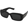 Saint Laurent SL 809 001 | Occhiali da Sole Graduati o Non Graduati | Prova Online | Plastica | Rettangolari | Nero | Adrialenti