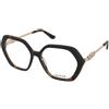 Guess GU50317 052 | Occhiali da Vista Graduati | Prova Online | Plastica | Esagonale | Marrone, Havana | Adrialenti