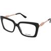 Guess GU50318 001 | Occhiali da Vista Graduati | Plastica | Cat Eye | Nero | Adrialenti