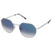 Ray-Ban Jack RB3565 003/3F | Occhiali da Sole Graduati o Non Graduati | Prova Online | Unisex | Metallo | Tondi | Argento | Adrialenti