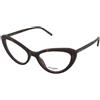 Saint Laurent SL 777 002 | Occhiali da Vista Graduati | Prova Online | Plastica | Cat Eye | Marrone, Havana | Adrialenti
