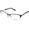 Versace VE1218 1342 | Occhiali da Vista Graduati | Prova Online | Metallo | Cat Eye, Ovali / Ellittici | Nero, Oro | Adrialenti