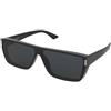Saint Laurent SL 757 001 | Occhiali da Sole Graduati o Non Graduati | Prova Online | Unisex | Plastica | Quadrati | Nero | Adrialenti