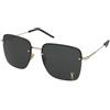 Saint Laurent SL 312 M 013 | Occhiali da Sole Graduati o Non Graduati | Prova Online | Metallo | Quadrati | Oro | Adrialenti