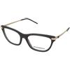 Emporio Armani EA3262 6262 | Occhiali da Vista Graduati | Prova Online | Plastica | Cat Eye | Nero, Trasparente | Adrialenti