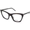Saint Laurent SL 214 Kate Thin OPT 002 | Occhiali da Vista Graduati | Prova Online | Plastica | Cat Eye | Marrone, Havana | Adrialenti