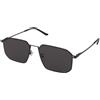 Emporio Armani EA2165D 3001/87 | Occhiali da Sole Graduati o Non Graduati | Prova Online | Metallo | Quadrati | Nero | Adrialenti