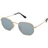 Ray-Ban Hexagonal RB3548N 001/30 | Occhiali da Sole Graduati o Non Graduati | Prova Online | Unisex | Metallo | Quadrati | Oro | Adrialenti