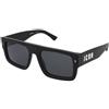 Dsquared2 ICON 0008/S 807/IR | Occhiali da Sole Graduati o Non Graduati | Prova Online | Unisex | Plastica | Rettangolari | Nero | Adrialenti