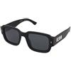 Dsquared2 ICON 0009/S 807/IR | Occhiali da Sole Graduati o Non Graduati | Prova Online | Unisex | Plastica | Rettangolari | Nero | Adrialenti
