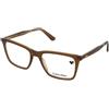 Calvin Klein CK23514 260 | Occhiali da Vista Graduati | Prova Online | Plastica | Quadrati | Marrone, Trasparente | Adrialenti