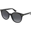 Gucci GG0091S 001 | Occhiali da Sole Graduati o Non Graduati | Prova Online | Plastica | Tondi | Nero | Adrialenti