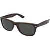 Ray-Ban New Wayfarer RB2132 902/58 | Occhiali da Sole Graduati o Non Graduati | Prova Online | Unisex | Plastica | Quadrati | Marrone, Havana | Adrialenti