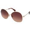 Max Mara MM0034 30F | Occhiali da Sole Graduati o Non Graduati | Prova Online | Metallo | Tondi | Oro | Adrialenti