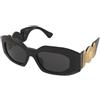 Versace VE4425U GB1/87 | Occhiali da Sole Graduati o Non Graduati | Prova Online | Plastica | Rettangolari | Nero | Adrialenti