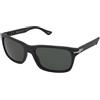 Persol PO3048S 900058 | Occhiali da Sole Graduati o Non Graduati | Prova Online | Plastica | Quadrati | Nero | Adrialenti