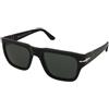 Persol PO3348S 95/31 | Occhiali da Sole Graduati o Non Graduati | Prova Online | Plastica | Quadrati | Nero | Adrialenti