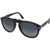 Persol PO0649 95/S3 | Occhiali da Sole Graduati o Non Graduati | Prova Online | Plastica | Quadrati | Nero | Adrialenti