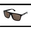 Gucci GG0748S 002 | Occhiali da Sole Graduati o Non Graduati | Prova Online | Unisex | Plastica | Quadrati | Nero | Adrialenti