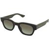 Alexander McQueen AM0530S 004 | Occhiali da Sole Graduati o Non Graduati | Plastica | Quadrati | Verde | Adrialenti