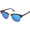 Ray-Ban Clubmaster RB3016 114517 | Occhiali da Sole Graduati o Non Graduati | Prova Online | Unisex | Plastica | Browline | Marrone, Oro, Havana | Adrialenti