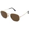 Ray-Ban Hexagonal RB3548N 001/57 | Occhiali da Sole Graduati o Non Graduati | Prova Online | Unisex | Metallo | Pilot | Oro | Adrialenti