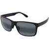 Maui Jim Red Sands 432-2M | Occhiali da Sole Graduati o Non Graduati | Prova Online | Unisex | Plastica | Quadrati | Nero | Adrialenti