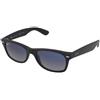 Ray-Ban RB2132 601S78 | Occhiali da Sole Graduati o Non Graduati | Prova Online | Unisex | Plastica | Quadrati | Nero | Adrialenti