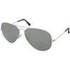 Ray-Ban Aviator RB3025 003/40 | Occhiali da Sole Graduati o Non Graduati | Prova Online | Unisex | Metallo | Pilot | Argento | Adrialenti