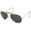 Ray-Ban Outdoorsman RB3030 L0216 | Occhiali da Sole Graduati o Non Graduati | Prova Online | Unisex | Metallo | Pilot | Oro | Adrialenti
