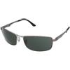 Ray-Ban RB3498 004/71 | Occhiali da Sole Graduati o Non Graduati | Prova Online | Unisex | Metallo | Rettangolari | Argento | Adrialenti
