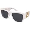 Versace VE4403 314/87 | Occhiali da Sole Graduati o Non Graduati | Prova Online | Unisex | Plastica | Quadrati | Bianco | Adrialenti