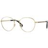 Versace VE1279 1002 | Occhiali da Vista Graduati | Prova Online | Metallo | Tondi | Oro | Adrialenti
