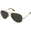 Ray-Ban Aviator Metal II RB3689 914731 | Occhiali da Sole Graduati o Non Graduati | Prova Online | Unisex | Metallo | Pilot | Oro | Adrialenti