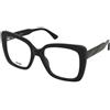 Moschino MOS614 807 | Occhiali da Vista Graduati | Prova Online | Plastica | Quadrati | Nero | Adrialenti
