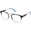 Calvin Klein Jeans CKJ18103 001 | Occhiali da Vista Graduati | Metallo | Tondi | Nero, Oro | Adrialenti