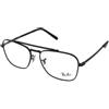 Ray-Ban New Caravan RX3636V 2509 | Occhiali da Vista Graduati | Prova Online | Unisex | Metallo | Quadrati | Nero | Adrialenti