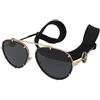 Versace VE2232 143887 | Occhiali da Sole Graduati o Non Graduati | Prova Online | Metallo | Pilot | Nero, Oro | Adrialenti
