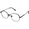 Kimikado Titanium Shinano C4 | Occhiali da Vista Graduati | Prova Online | Unisex | Titanio | Tondi | Nero | Adrialenti