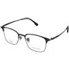 Kimikado Titanium Toyohira C3 | Occhiali da Vista Graduati | Prova Online | Unisex | Titanio | Browline | Nero, Rutenio | Adrialenti