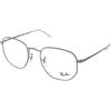 Ray-Ban RX6448 2502 | Occhiali da Vista Graduati | Prova Online | Unisex | Metallo | Quadrati | Rutenio | Adrialenti